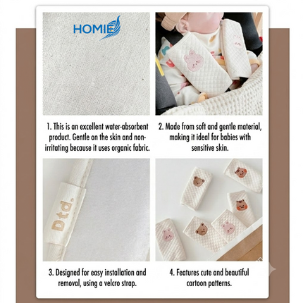 Stroller Bar and Strap Covers Set