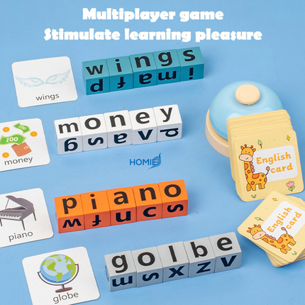 Word and letter building blocks (3 to 6 years old)