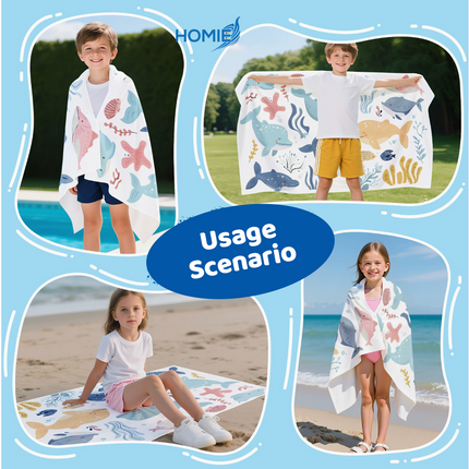 Quick-Dry Microfiber Bath Towel with Snap Buttons (80×130 cm)