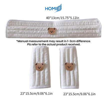 Stroller Bar and Strap Covers Set