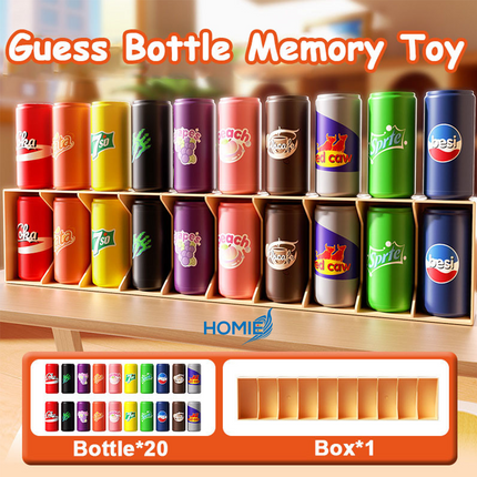 MINI SODA CAN MEMORY DRINK MATCHING GAME educational montessori color matching toy