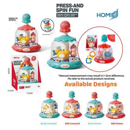 Press and Spin Fun Toy