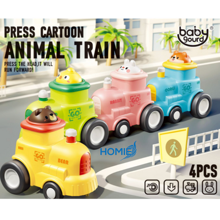 HOMIE Children Cars Press and Go Trucks (4 pcs Set)