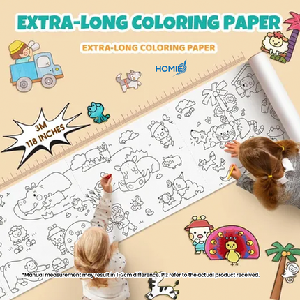 Drawing Color Paper Roll Creative Imagination with the Ultimate Extra Long Drawing and Coloring Roll ✨