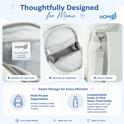 Large Capacity Waterproof Mummy Bag / Mummy Daddy Multifunctional Travel Backpack