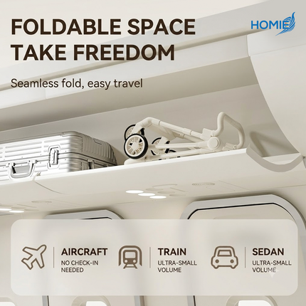 HOMIE Cabin Size Baby Stroller – Lightweight Compact Travel Pram
