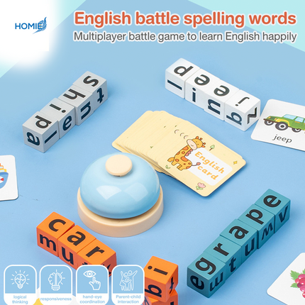 Word and letter building blocks (3 to 6 years old)