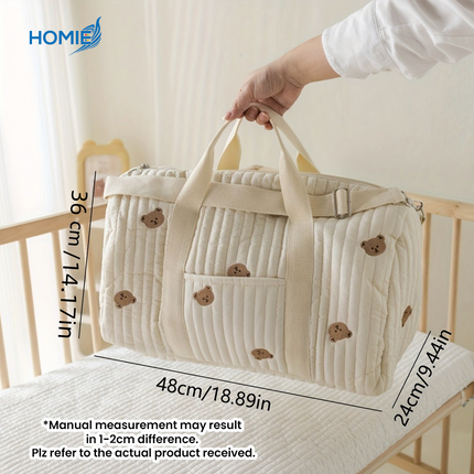 Korean Embroidery Carton Mommy Bag
