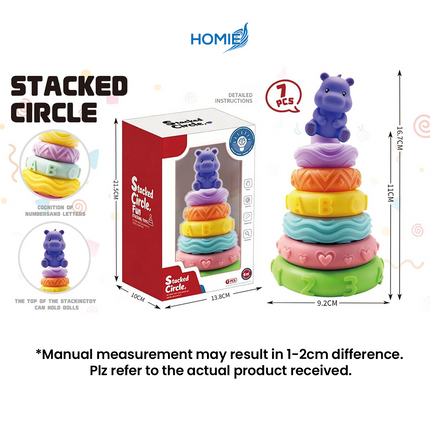 Soft and Washable Stacking Toy 7pcs (6 Months and above)