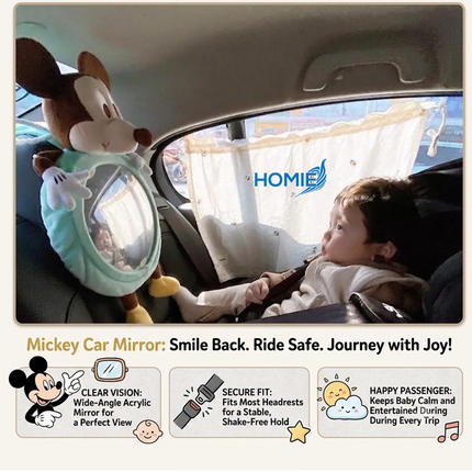 Plush Baby Car Seat Mirror