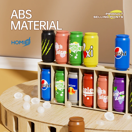MINI SODA CAN MEMORY DRINK MATCHING GAME educational montessori color matching toy