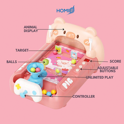 BEAR pinball shooting game electronic arcade machine for kids