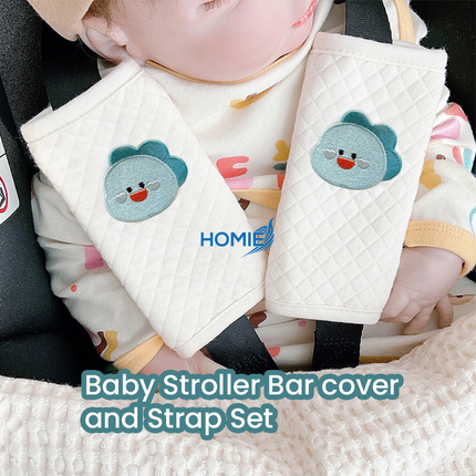 Stroller Bar and Strap Covers Set