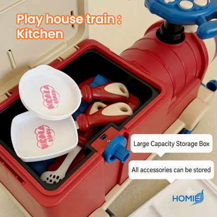 Mini Train Toys Multi Functional Play House