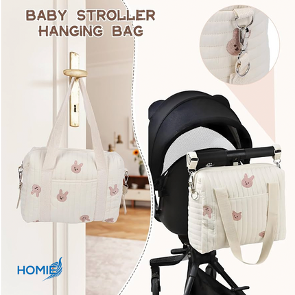 Korean Embroidery Carton Mommy Bag