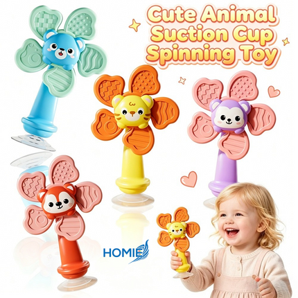 Spinning Flower Animal Character Toys