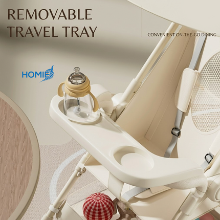 HOMIE Cabin Size Baby Stroller – Lightweight Compact Travel Pram