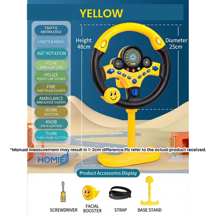 Steering Wheels for Adventuring Moment Simulation Driving Game