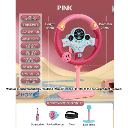 Steering Wheels for Adventuring Moment Simulation Driving Game