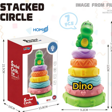 Soft and Washable Stacking Toy 7pcs (6 Months and above)