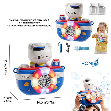 Bubble Making Cute Animal Sailor Toys