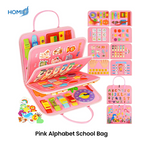 Pink Alphabet School Bag