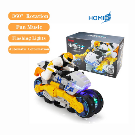 Stunt Motorcycle Toy with colorful and music (Electronic Stunt Toy)