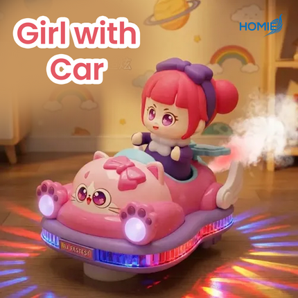 Electric Spray Bumper Car Toy