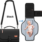 Black Diaper Changing Mat