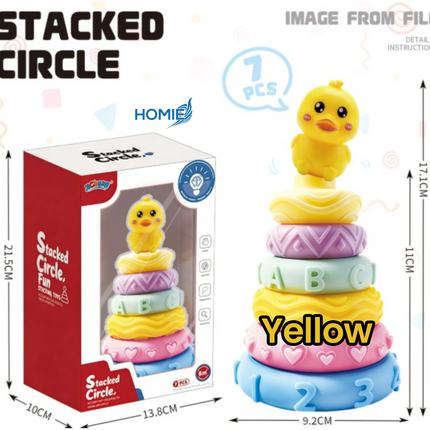 Soft and Washable Stacking Toy 7pcs (6 Months and above)