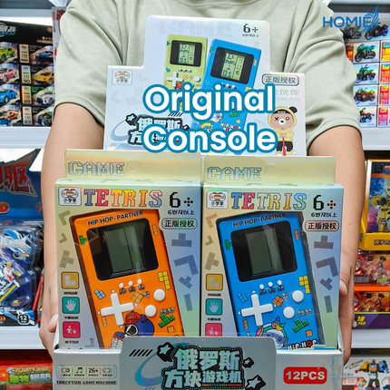 Game Console (6 Years and Above) Handheld Tetris Retro Console Toy for Kids