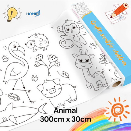 Drawing Color Paper Roll Creative Imagination with the Ultimate Extra Long Drawing and Coloring Roll ✨