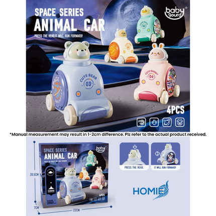 HOMIE Children Cars Press and Go Trucks (4 pcs Set)