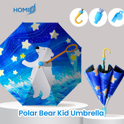 Vinyl sunscreen rain and shine portable Kid Umbrella (Free Waterproof Case)