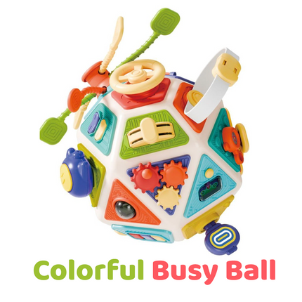 BUSY BALL sensory activity ball fine motor skills development toy (22 Sided Interaction)