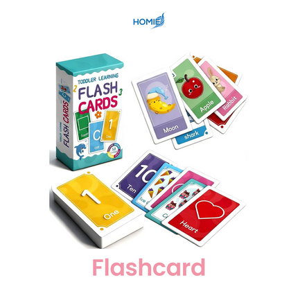 Flash Cards, word shapes, colors, numbers, English letters, recognition cards