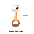 Brown Dino Rattle