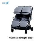 T9 Twin Stroller Light Grey