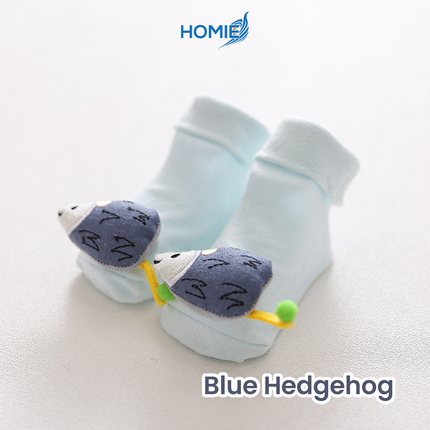 ANIMAL CARTOON BABY SOCKS anti slip soft cotton infant hosiery (Newborn to 1 Year)