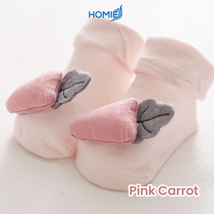 ANIMAL CARTOON BABY SOCKS anti slip soft cotton infant hosiery (Newborn to 1 Year)