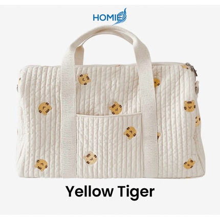 Korean Embroidery Carton Mommy Bag