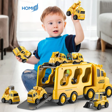 Transportation Carrier Truck Set police and engineering vehicle toys for boys