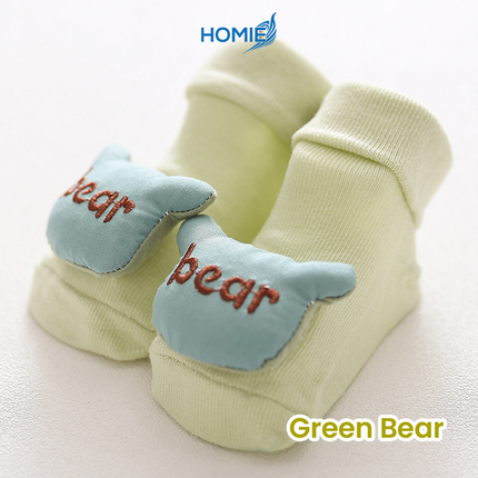 ANIMAL CARTOON BABY SOCKS anti slip soft cotton infant hosiery (Newborn to 1 Year)