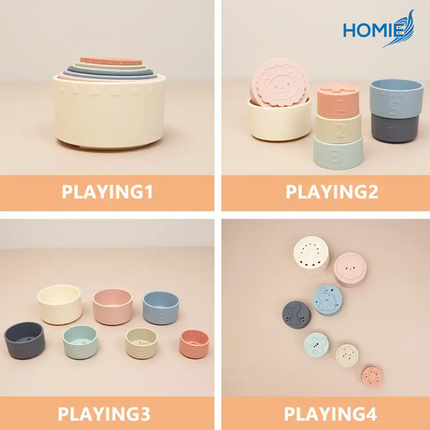 Silicone Stacking Tower (7 Pcs)