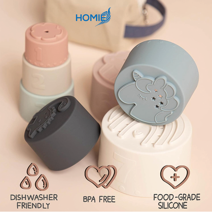 Silicone Stacking Tower (7 Pcs)