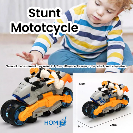 Stunt Motorcycle Toy with colorful and music (Electronic Stunt Toy)