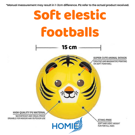 SOFT ELASTIC FOOTBALLS indoor outdoor training toy for toddlers