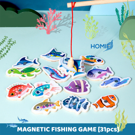 MAGNETIC FISHING GAME Ocean Adventure Toy Set (31 Pcs)