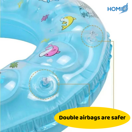 DOUBLE SWIMMING RING CRYSTAL 3 layers thickened explosion proof security kids pool float (Inflatable Ring)