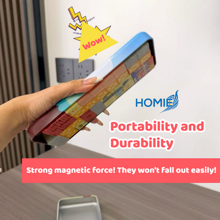 MAGNETIC NUMBERS CUBE alphabet blocks 3D diy building toy for kids (Educational STEM Toy)